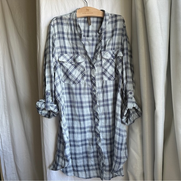 Thyme Maternity Wear  Women’s Button Up Longsleeve Size Medium - Picture 2 of 8